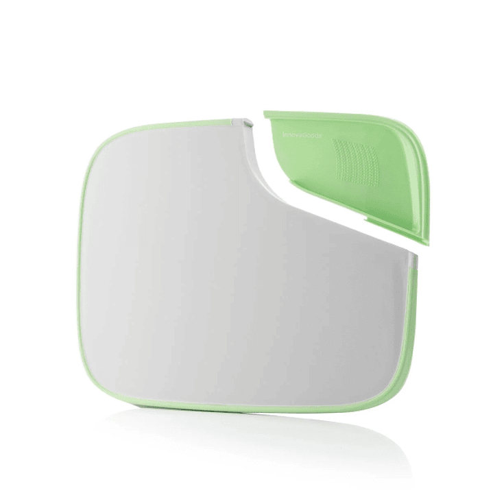 Innovagoods Reblok Tabla de Cortar - Reversible - Apto Lavavajillas - Multifuncion - Antideslizante - Libre de BPA - Antigoteo y Antiderrame - Facil L 1