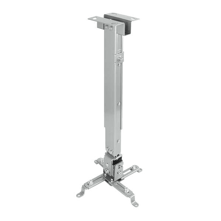 Tooq Soporte Universal de Techo para Proyector - Inclinable y Giratorio - Peso Max 20Kg - Color Plata 1