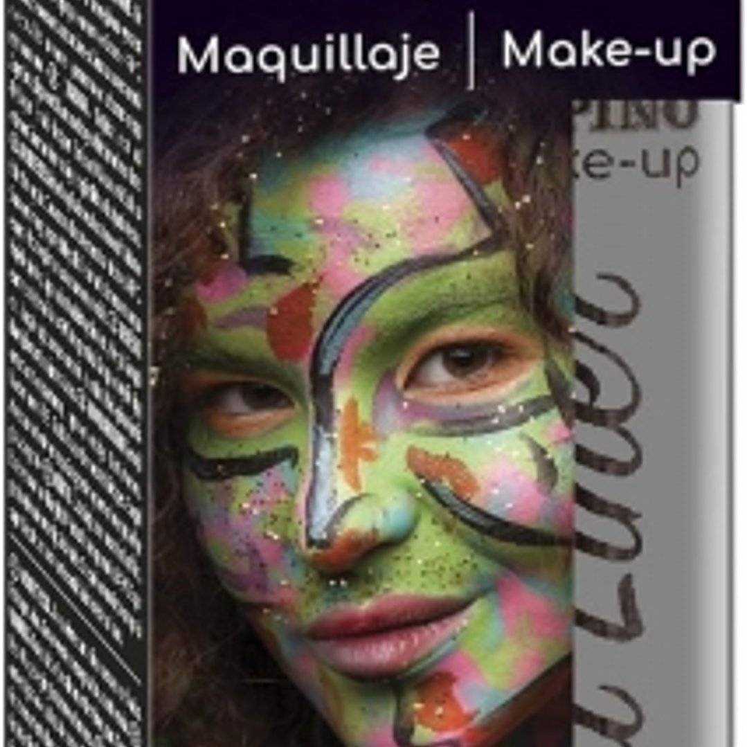 Alpino Make-up Liquid Liner Pack con 4 Botes de Maquillaje Liquido con Aplicador - Se Lava con Agua - Testado Dermatologicamente - Color Plata 1