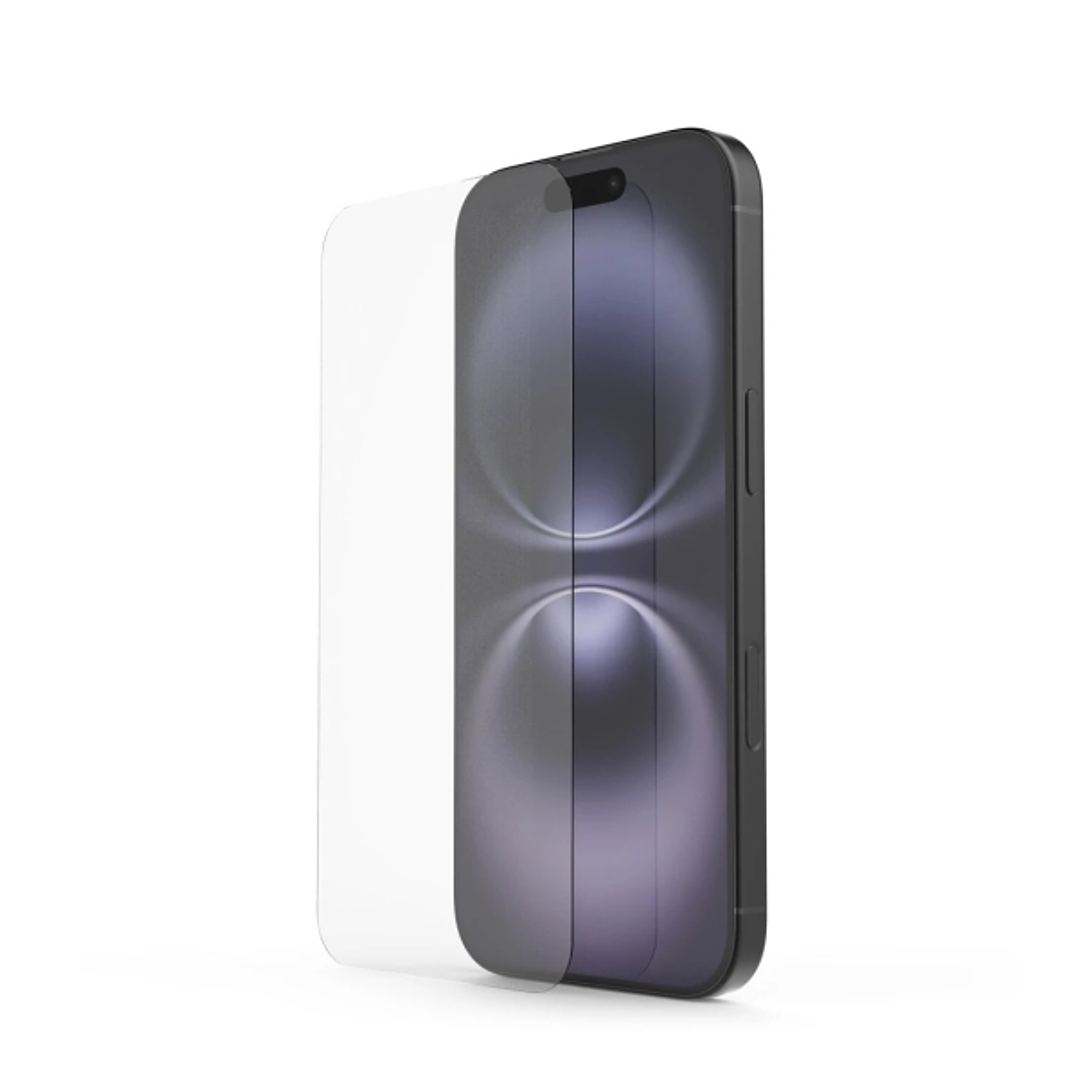Hama Clear Protect Protector de Pantalla para iPhone 16 - Antihuellas - Vidrio de Seguridad - Grado de Dureza 9H - Color Transparente 1
