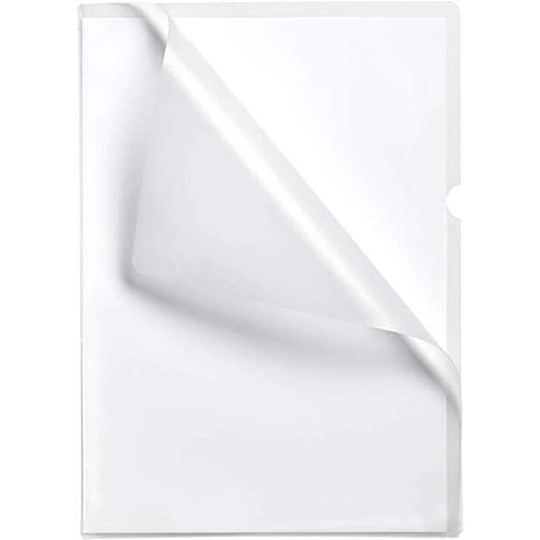 Esselte Caja de 100 Dossiers Uñero - Formato Folio - PVC Flexible - Grosor 110 Micras - Color Transparente 1