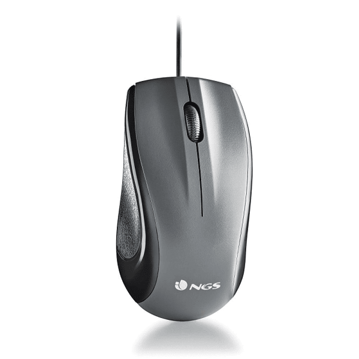 NGS Musk Raton USB 1200dpi - Laser - 3 Botones - Uso Ambidiestro - Color Negro 1