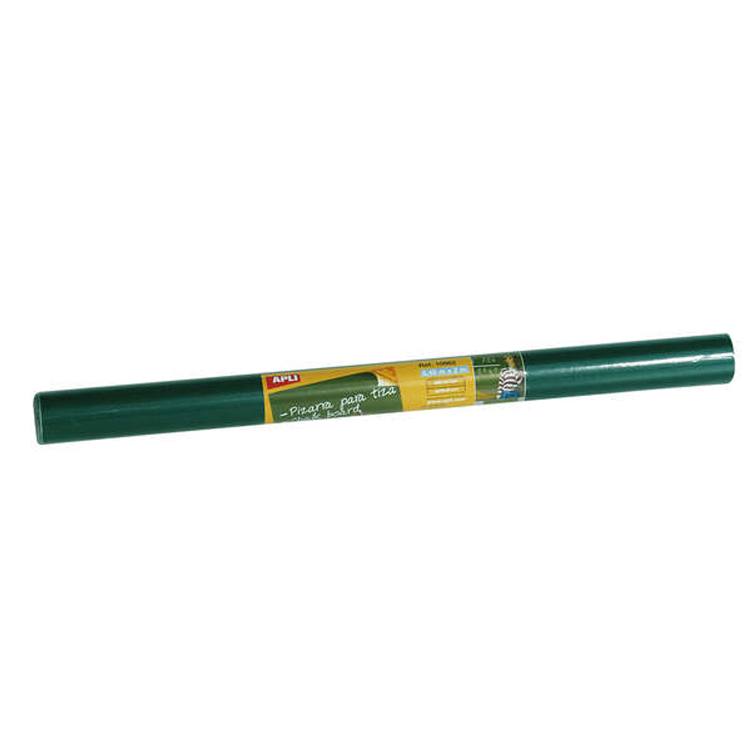 Apli Rollo de Pizarra Verde Adhesivo Reposicionable - Tamaño 0.45x2m - Grosor 210m - Se Corta Facilmente - Apta para Superficies Lisas y Solidas - Fac 1
