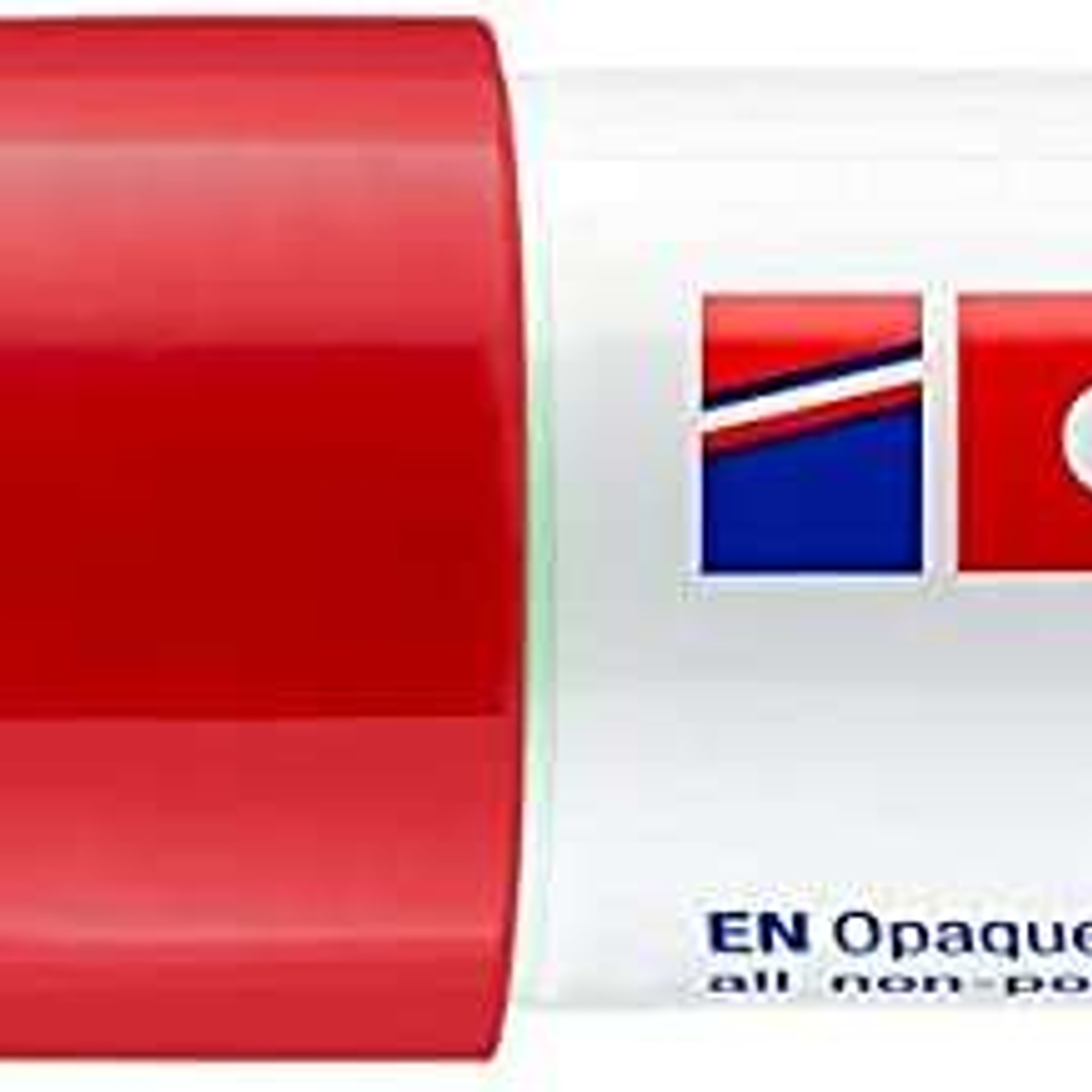 Edding 4090 Rotulador de Tiza Liquida - Punta Biselada - Trazo entre 4 y 15mm - Olor Neutro - Color Rojo 1