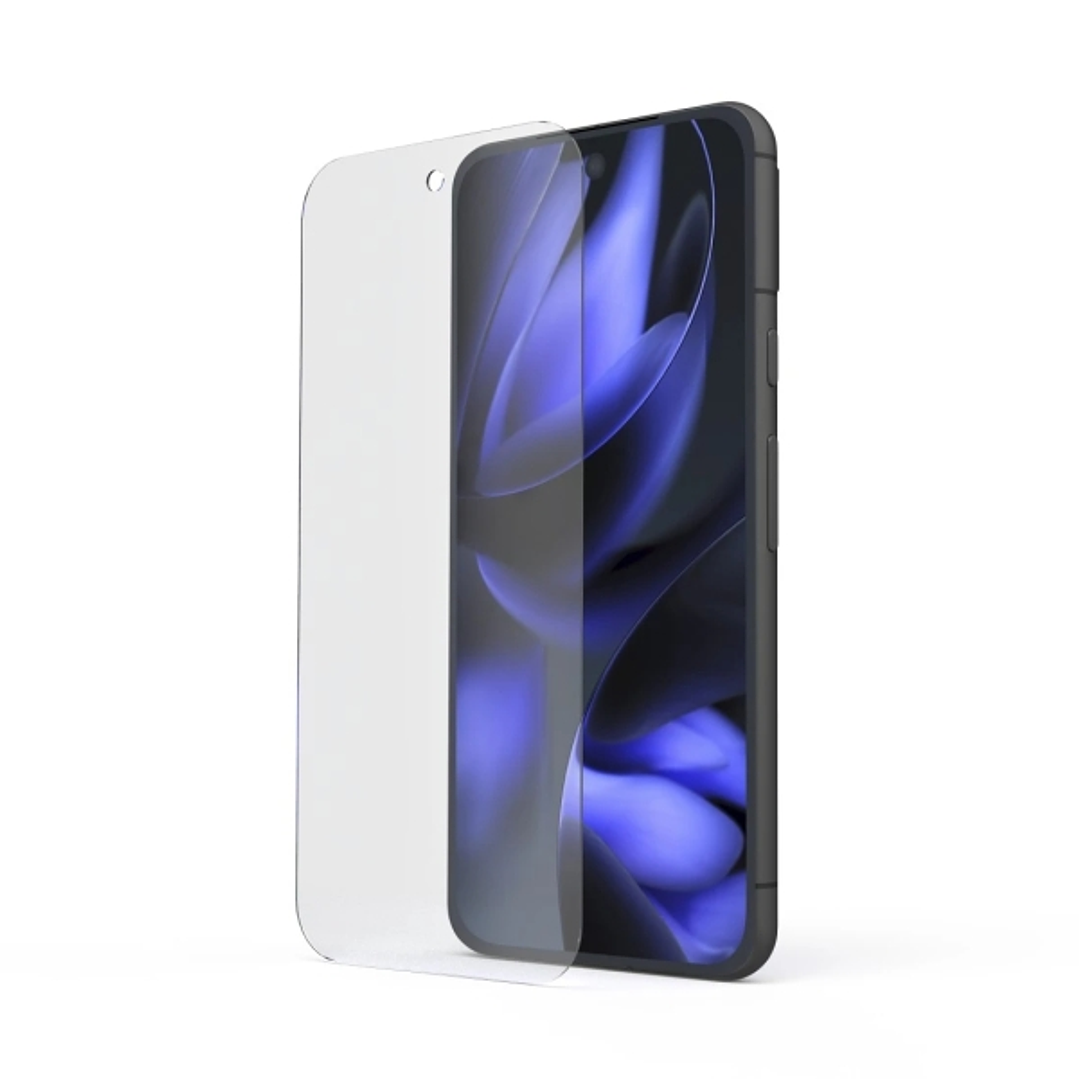 Hama Clear Protect Protector de Pantalla para Google Pixel 9A - Antihuellas - Vidrio de Seguridad - Grado de Dureza 9H - Color Transparente 1