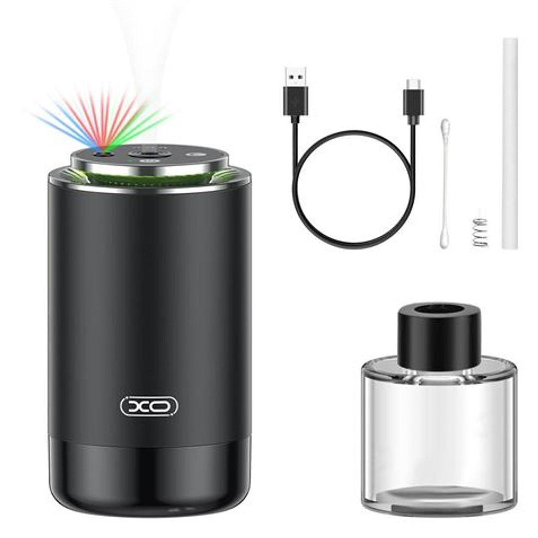 XO Humidificador - Ideal para Vehiculos y Espacios Pequeños - Bateria 300mah - Capacidad 50ml - LED - Color Negro 1