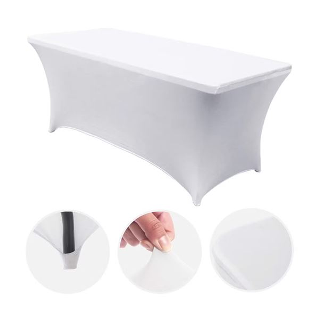 Sungarden Funda Para Mesa de Resina 180x74x74cm - Color Blanco 1