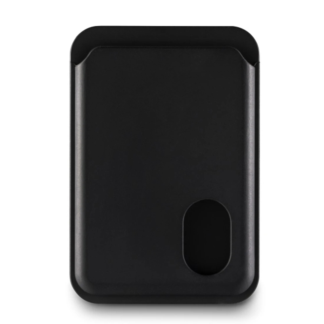 Hama Fantastic Feel Tarjetero MagSafe para iPhone - Deslizamiento Facil - Magnetico - Magnetico - Color Negro 1
