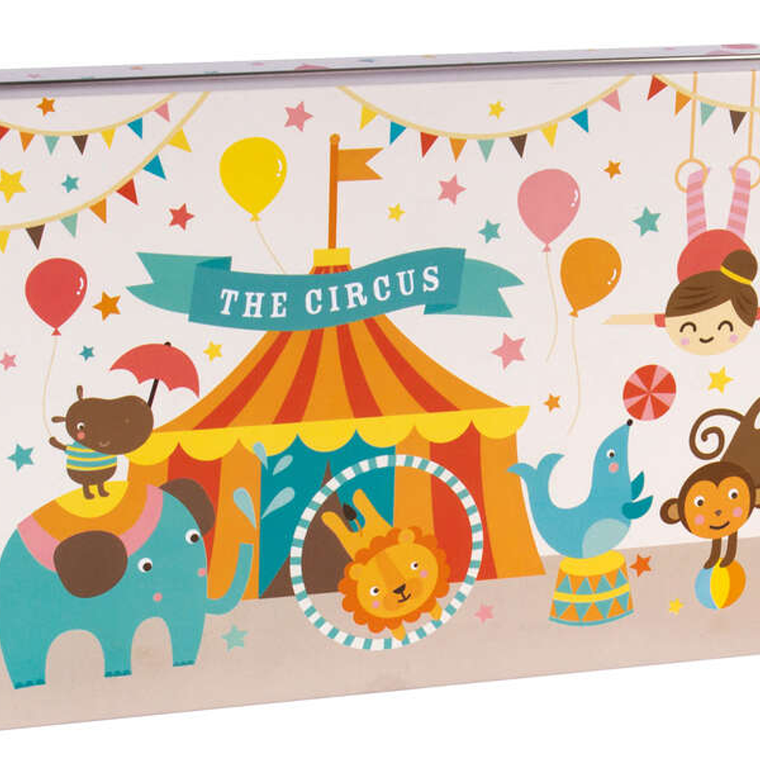 Apli Kids Puzzle Tematica Circo - 24 Piezas de 8x8cm - Diseño Exclusivo de Lily Lane - Facil Manejo para Niños - Carton de 2mm con Acabado Brillante - 1