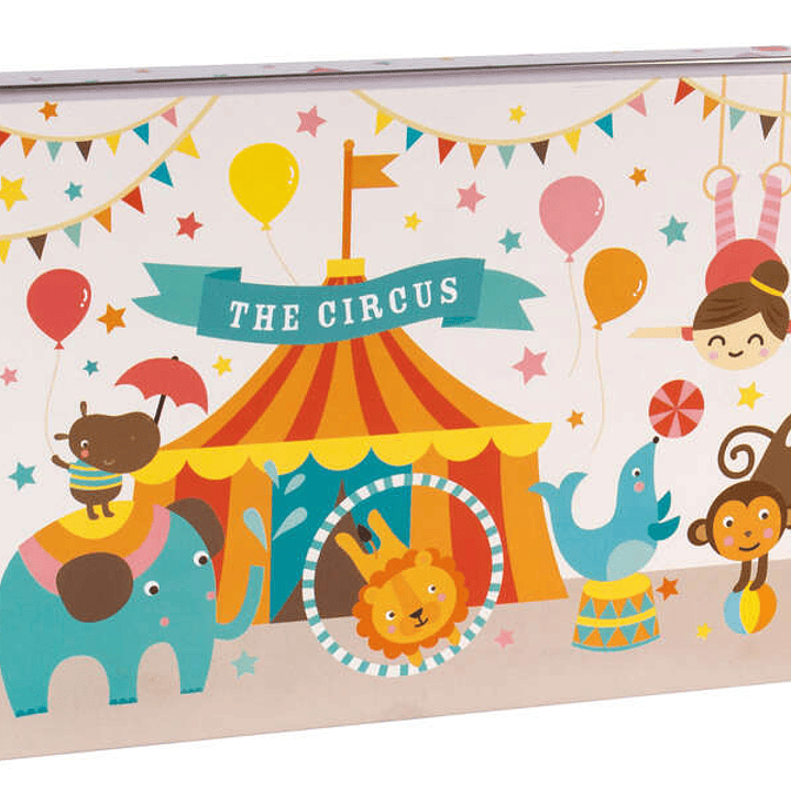 Apli Kids Puzzle Tematica Circo - 24 Piezas de 8x8cm - Diseño Exclusivo de Lily Lane - Facil Manejo para Niños - Carton de 2mm con Acabado Brillante - 1