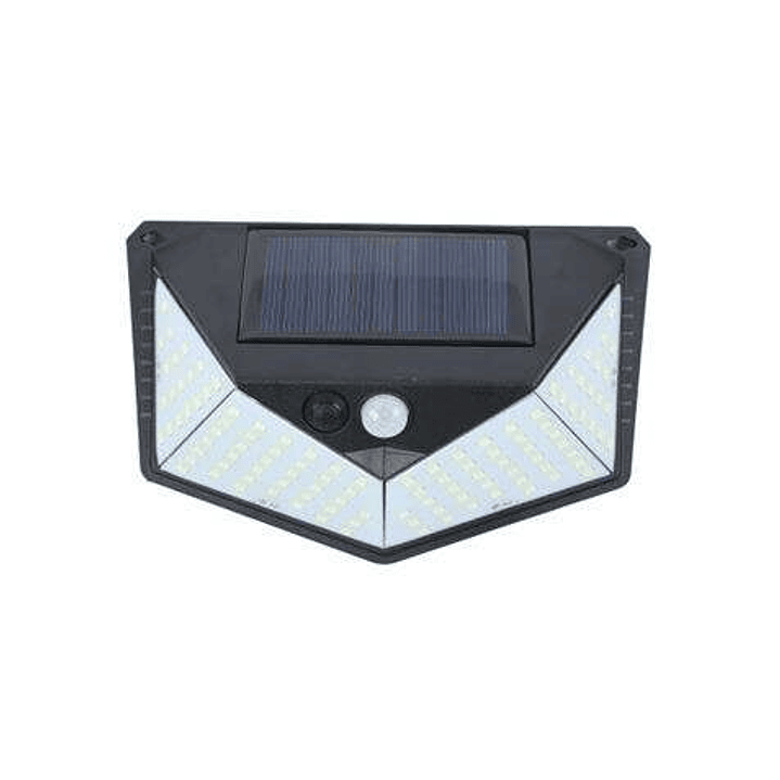 Elbat Aplique Solar 3 Caras - 250LM - Luz Fria 6500K - Sensor Movimiento - Bateria 1200mAh 1