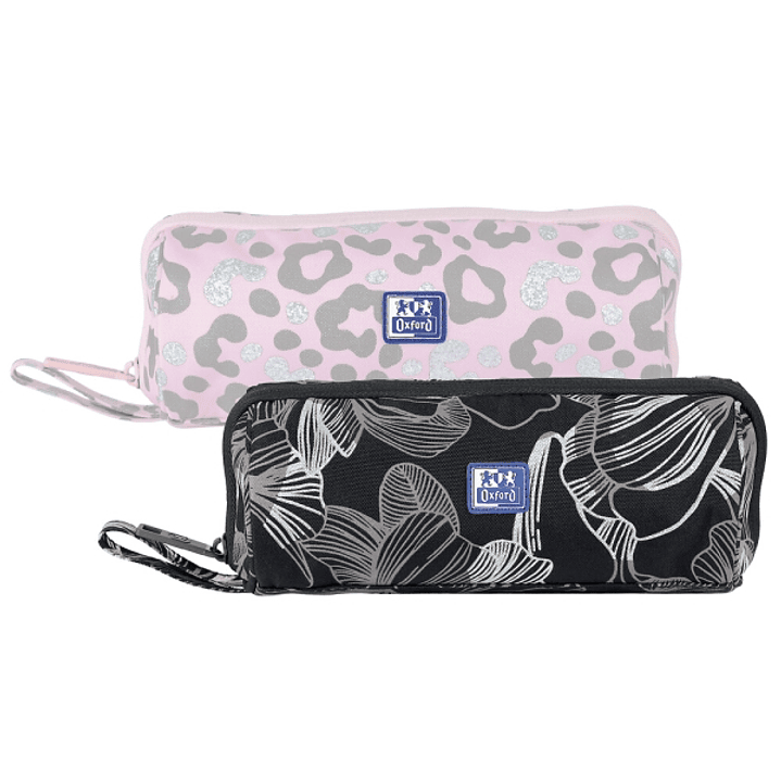 Oxford Dream Tech Estuche Portatodo Redondo - Apertura Total - 8 Compartimentos - Goma Kangoo Acoplable a Cuadernos y Carpetas - Asa de Transporte - D 1