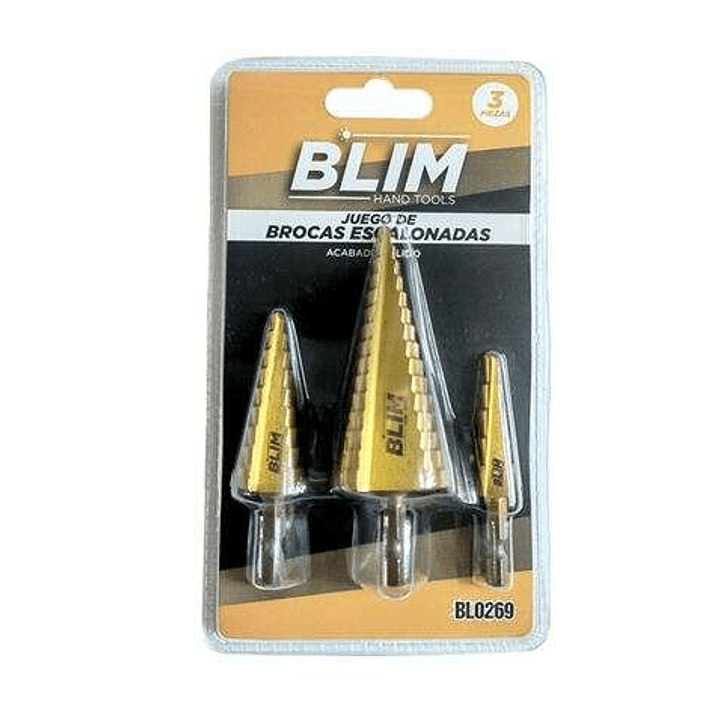 Blim Juego 3 pcs Brocas Escalonadas 1