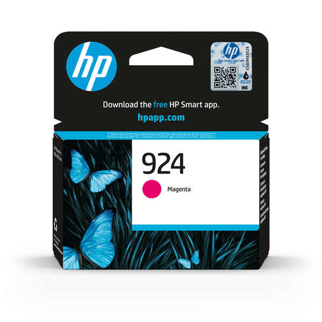 HP 924 Magenta Cartucho de Tinta Original - 4K0U4NE 1