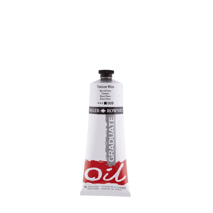 Daler Rowney Graduate Pintura al Oleo - Tubo de Aluminio - 220ml - Color Blanco Titanio 1