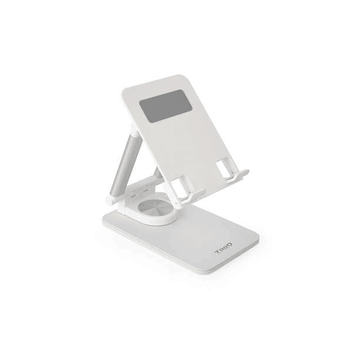 Tooq Soporte de Sobremesa Ajustable para Móvil o Tablet de hasta 12.9 - Color Blanco 1