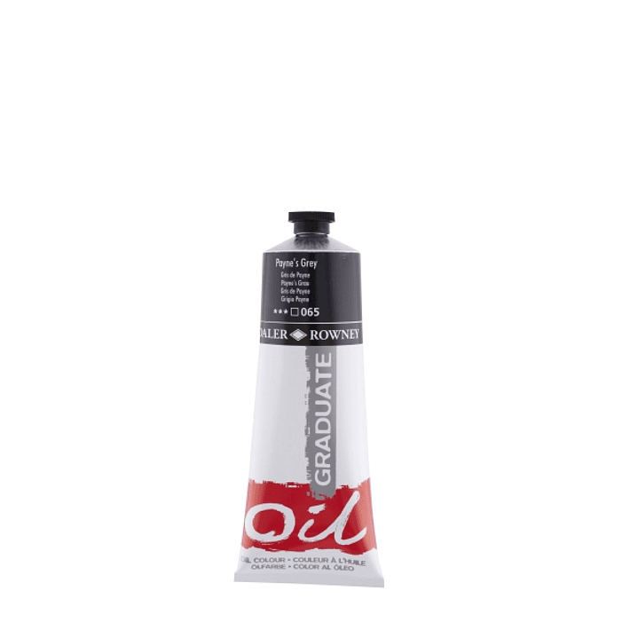 Daler Rowney Graduate Pintura al Oleo - Tubo de Aluminio - 220ml - Color Gris de Payne 1