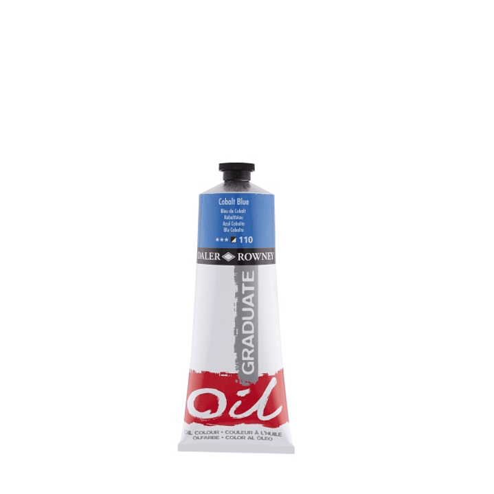Daler Rowney Graduate Pintura al Oleo - Tubo de Aluminio - 220ml - Color Azul Cobalto 1