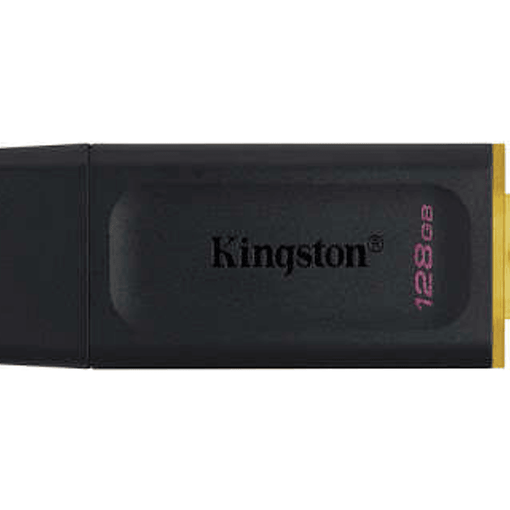 Kingston DataTraveler Exodia Memoria USB 128GB - USB 3.2 Gen 1 - Con Tapa - Enganche para Llavero - Color Negro (Pendrive) 1