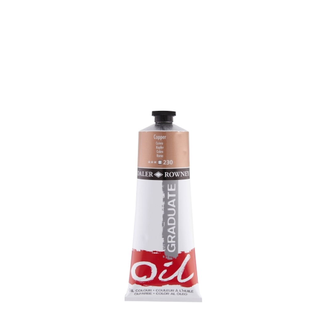 Daler Rowney Graduate Pintura al Oleo - Tubo de Aluminio - 220ml - Color Cobre 1