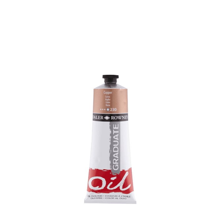 Daler Rowney Graduate Pintura al Oleo - Tubo de Aluminio - 220ml - Color Cobre 1