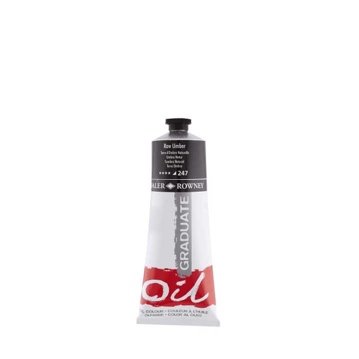 Daler Rowney Graduate Pintura al Oleo - Tubo de Aluminio - 220ml - Color Sombra Natural 1