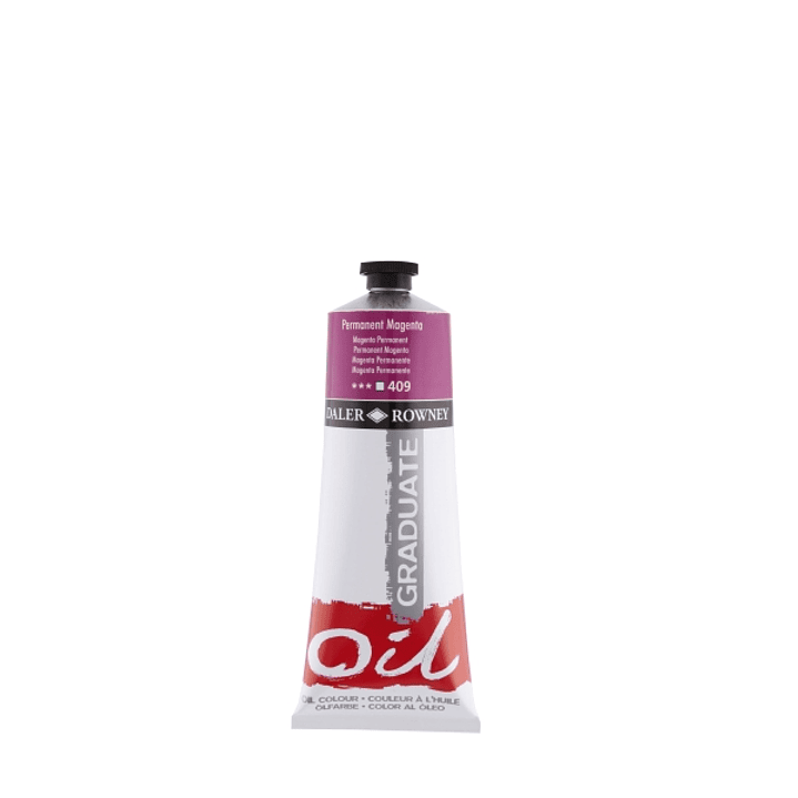 Daler Rowney Graduate Pintura al Oleo - Tubo de Aluminio - 220ml - Color Magenta Permanente 1