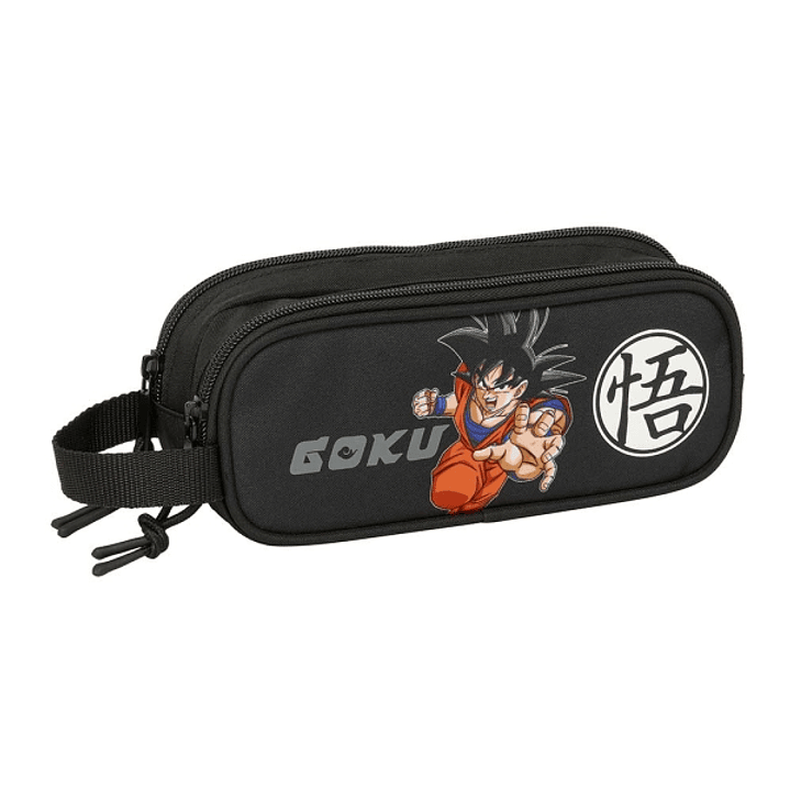 Safta Dragon Ball Portatodo - Cremallera - Asa Lateral - 1L - 210x60x80mm - Color Negro 1