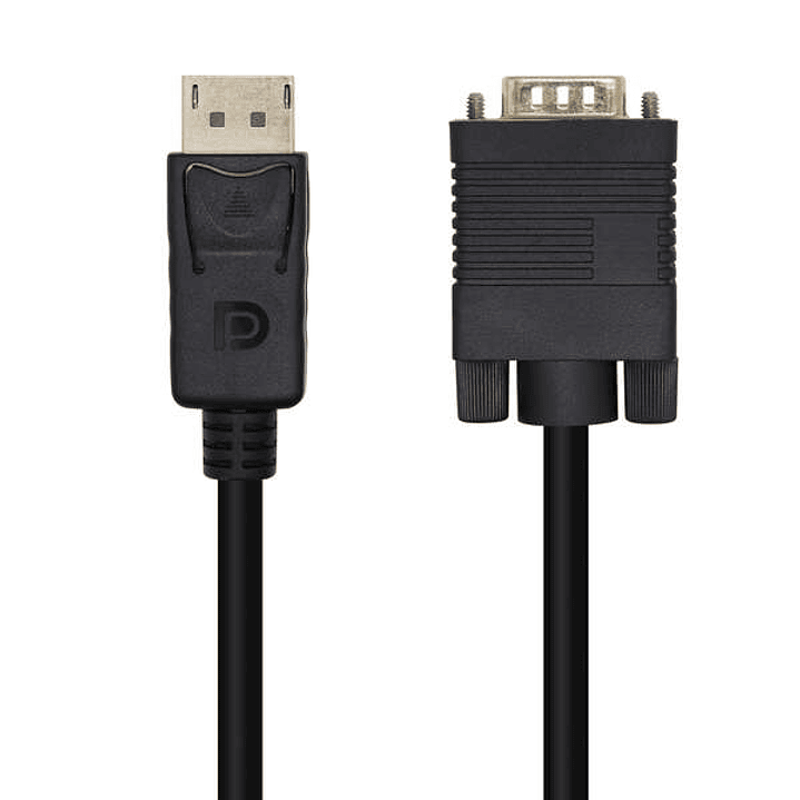 Aisens Cable Conversor Displayport a VGA - DP/M-VGA/M - 3.0m - Color Negro 1