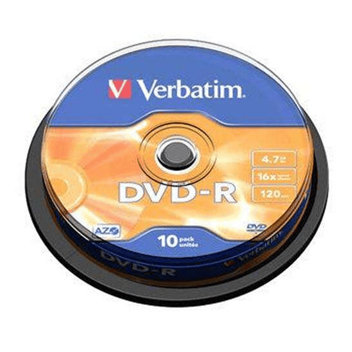 Verbatim DVD-R 16x 4.7GB (Tarrina 10 Uds) 1