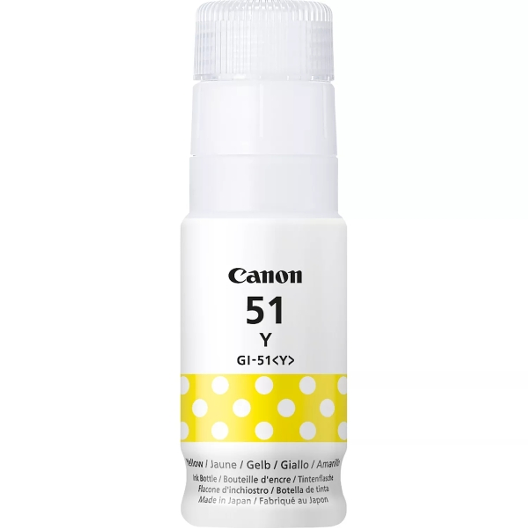Canon GI51 Amarillo Botella de Tinta Original - GI51Y/4548C001 1
