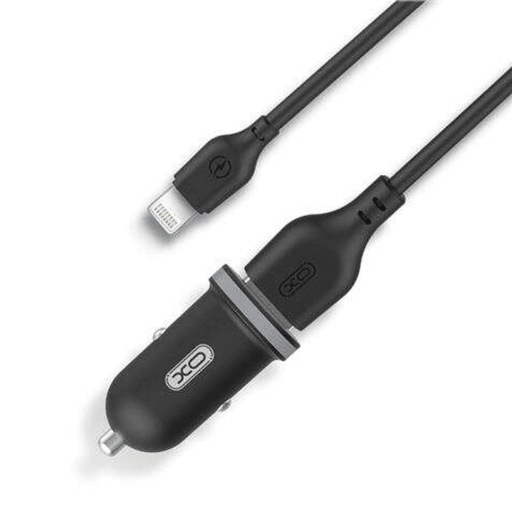 XO TZ08 Pack Cargador de Coche + Cable USB-A a Lightning - 2 Puertos USB 1
