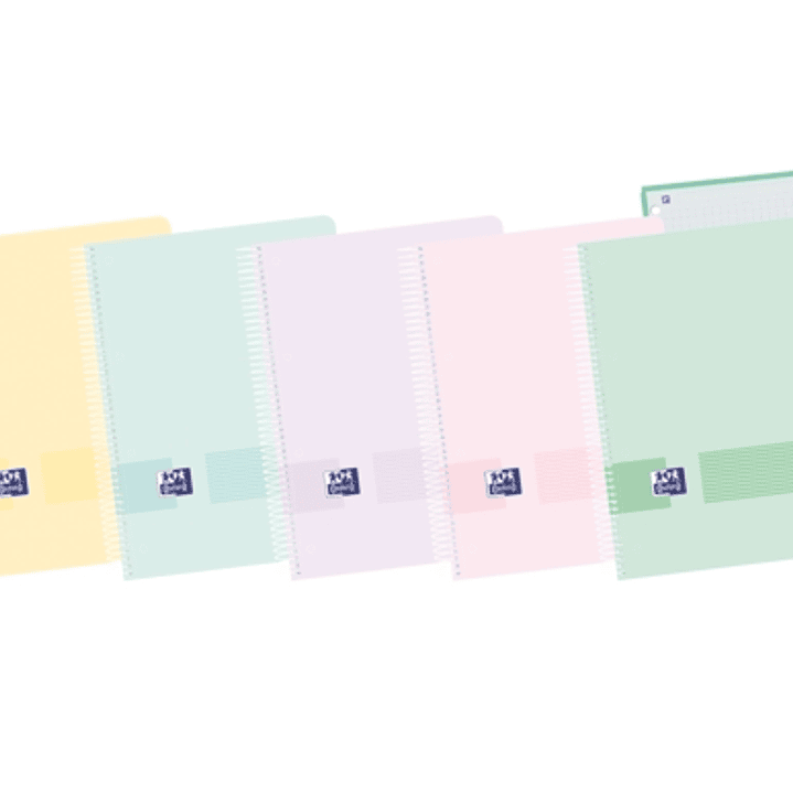 Oxford Live & Go A5+ Europeanbook - Tapa de Plastico - 120 Hojas - Colores Surtidos 1
