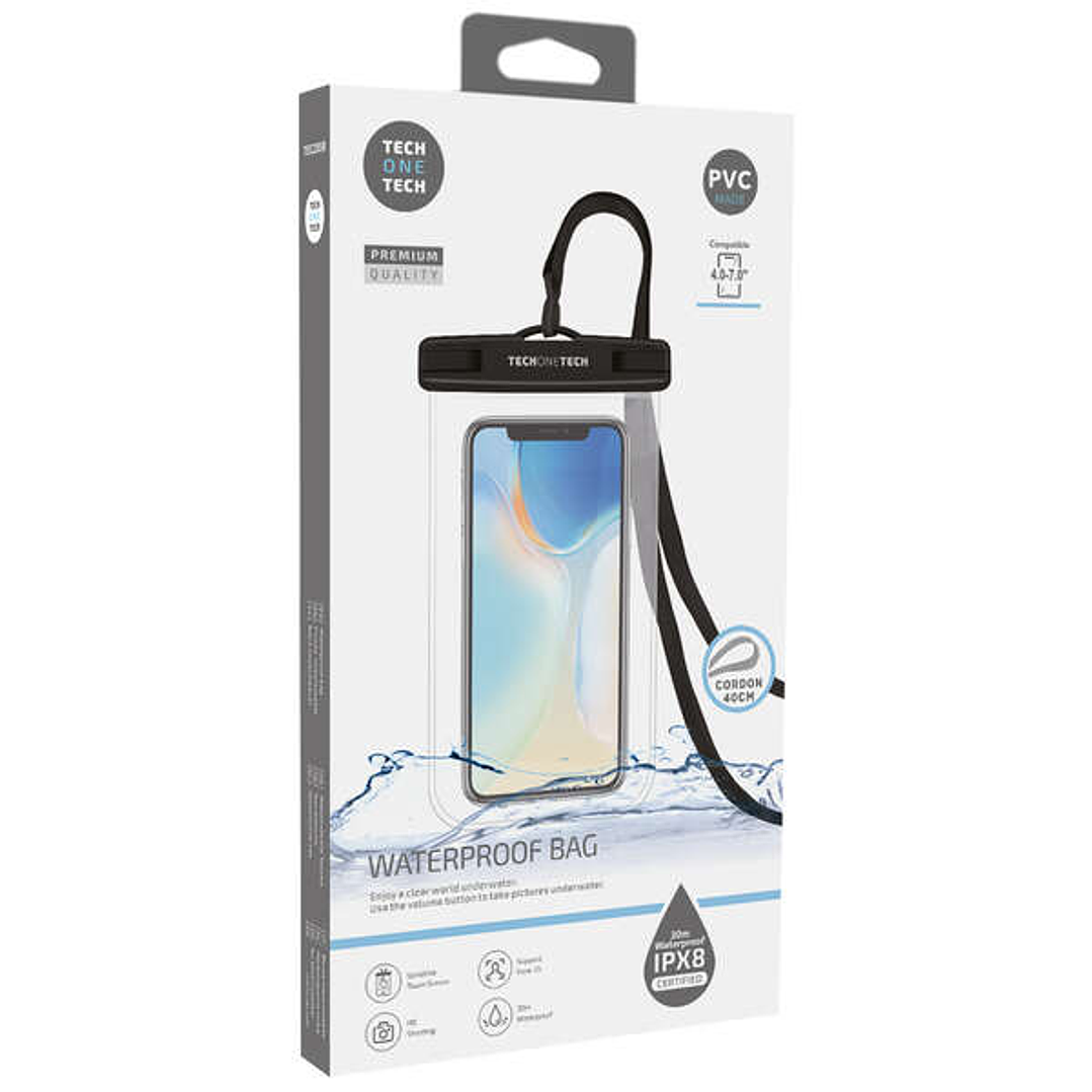 TechOneTech Funda Impermeable para Smartphone hasta 7