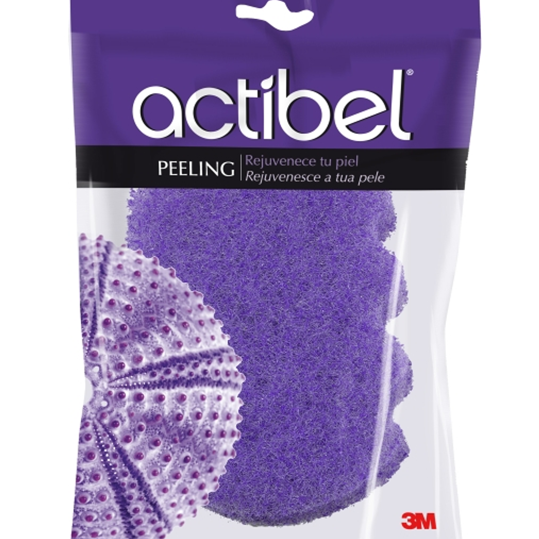 Actibel Esponja Corporal de Peeling - Exfoliante - Color Lavanda 1