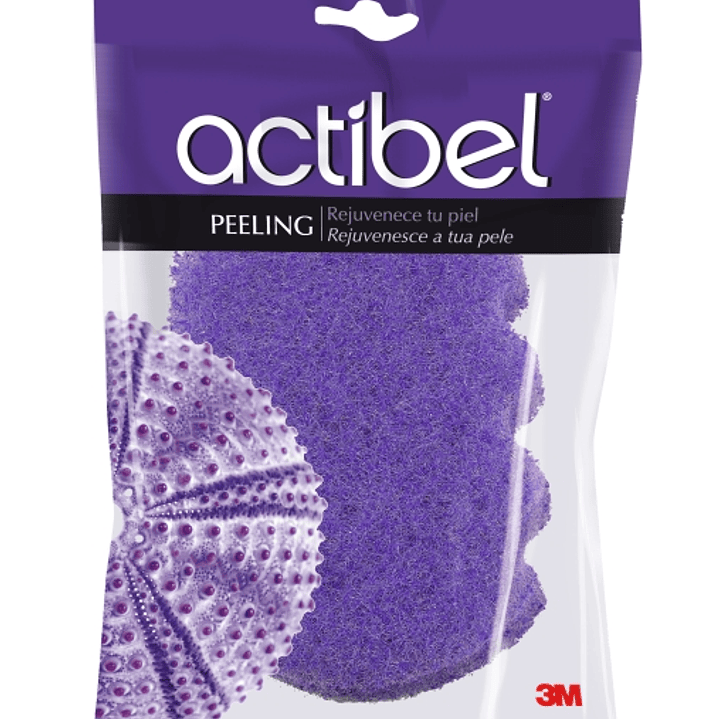 Actibel Esponja Corporal de Peeling - Exfoliante - Color Lavanda 1