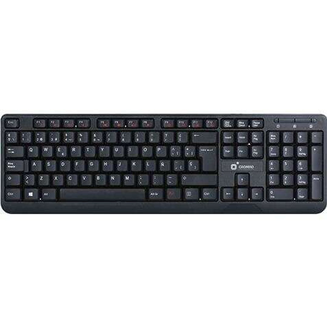 Cromad T50 Teclado Multimedia USB - Teclas FN + Multimedia - Diseño Extrafino y Tacto Suave 1