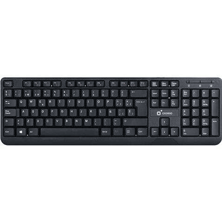 Cromad T50 Teclado Multimedia USB - Teclas FN + Multimedia - Diseño Extrafino y Tacto Suave 1