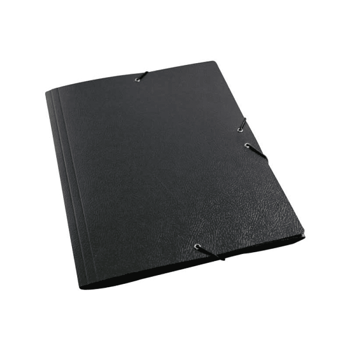 Mariola Carpeta A3 Carton Compacto Gofrado - Formato A3 - Medidas 37x50cm - Cierre con Goma Elastica - Color Negro 1