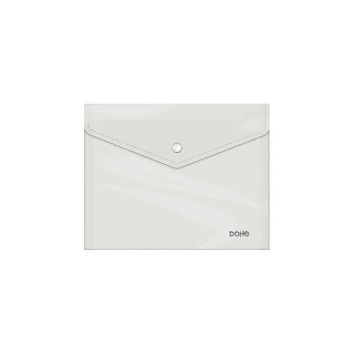 Dohe Sobre Portadocumentos A5 - Cierre de Broche - Polipropileno Cristal Transparente 150 Micras - Transparente 1