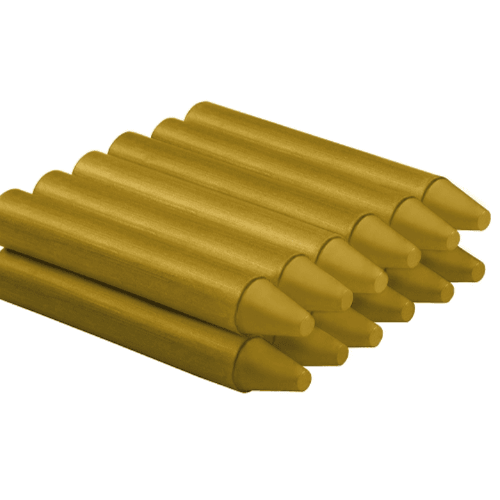 Jovi Estuche de 12 Ceras - No Manchan - No Huelen - Resistentes - Deslizan Bien - Faciles de Afilar - Desarrollan Motricidad Fina - Color Oro 1