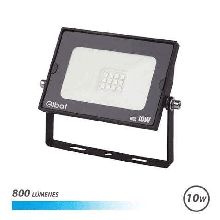 Elbat Foco LED Serie Super Slim 10W 800lm - 6500K Luz Fria - Apto para Exterior 1