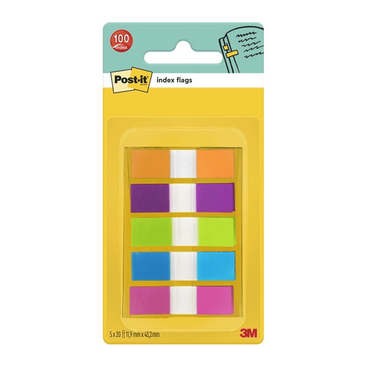 Post-It Index Dispensador con 100 Marcadores de Indice Reposicionables - Forma Rectangular - Colores Surtidos 1