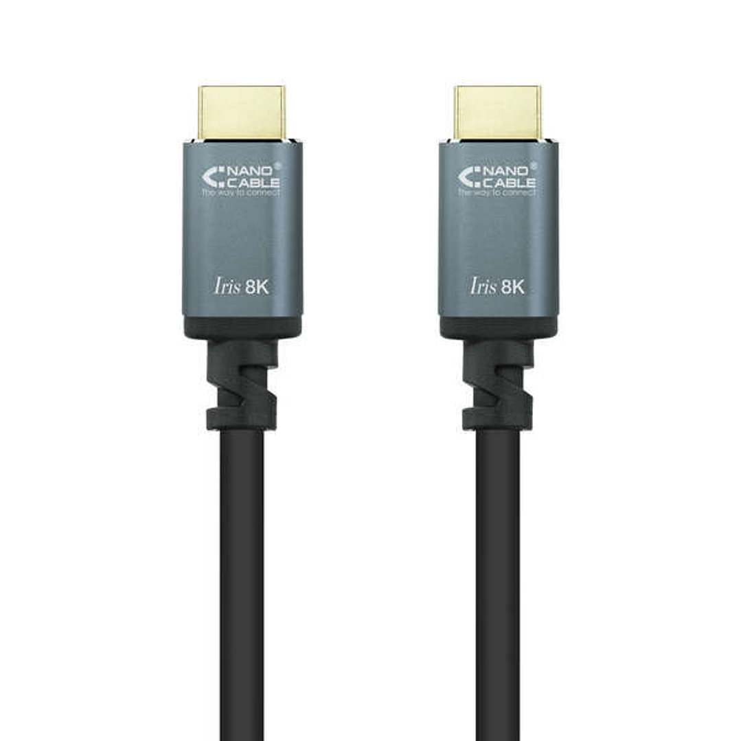 Nanocable Cable HDMI 2.1 Iris 8K A/M-A/M 1.5m - Color Negro 1