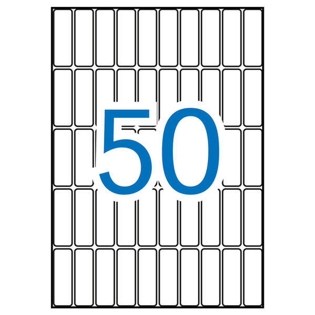 Apli Etiquetas A5 Blancas 13.0 x 40.0mm 15 Hojas 1