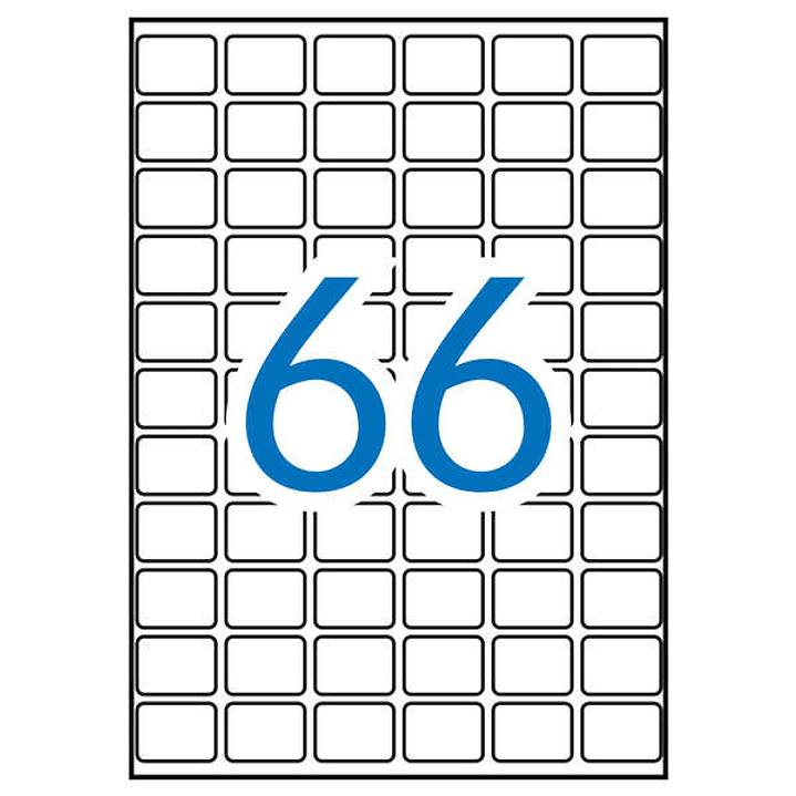 Apli Pack de 990 Etiquetas Rectangulares 16x22mm - 15 Hojas por 66 Etiquetas - Adhesivo Permanente - Cantos Romos - Color Blanco 1