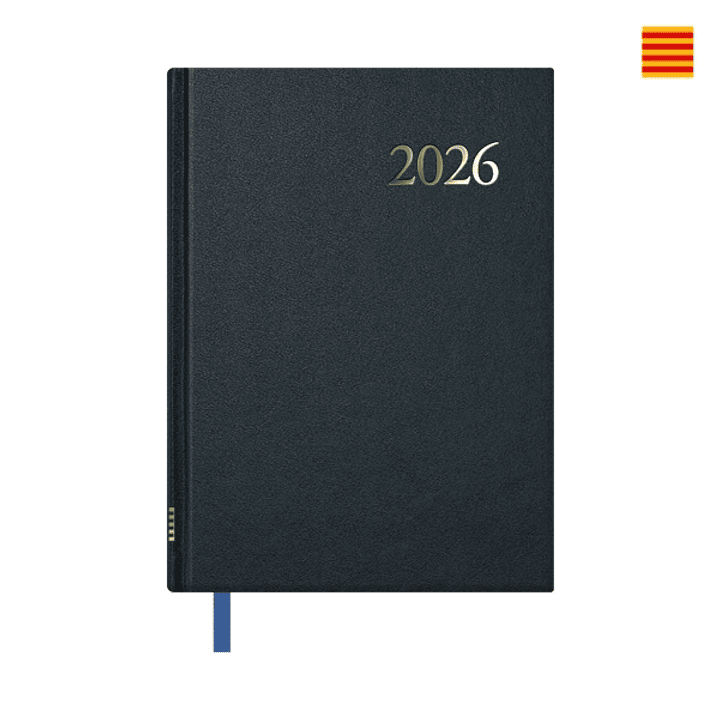 Dohe Segovia Agenda Anual Catalan - Semana Vista - Tamaño 14x20cm - Color Negro 1