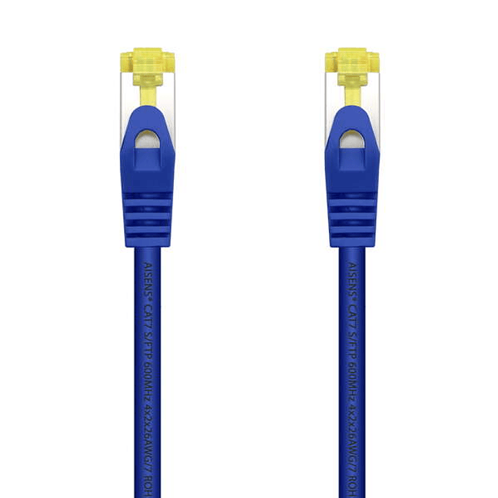 Aisens Cable de Red Latiguillo RJ45 LSZH Cat.7 600 MHz S/FTP PIMF AWG26 - 1.0M - Color Azul 1