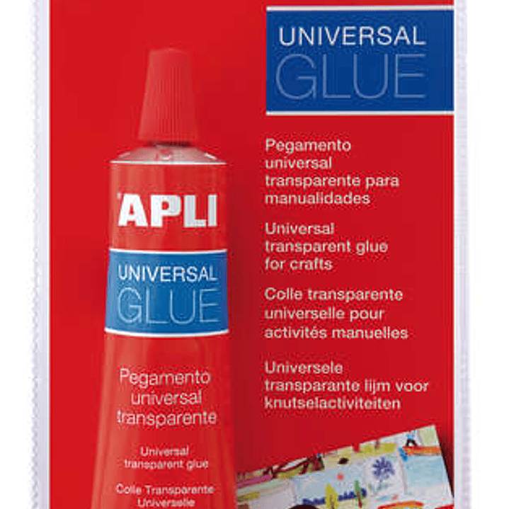 Apli Tubo de Pegamento Universal 40ml - Secado Rapido - Resistente al Agua - Transparente 1