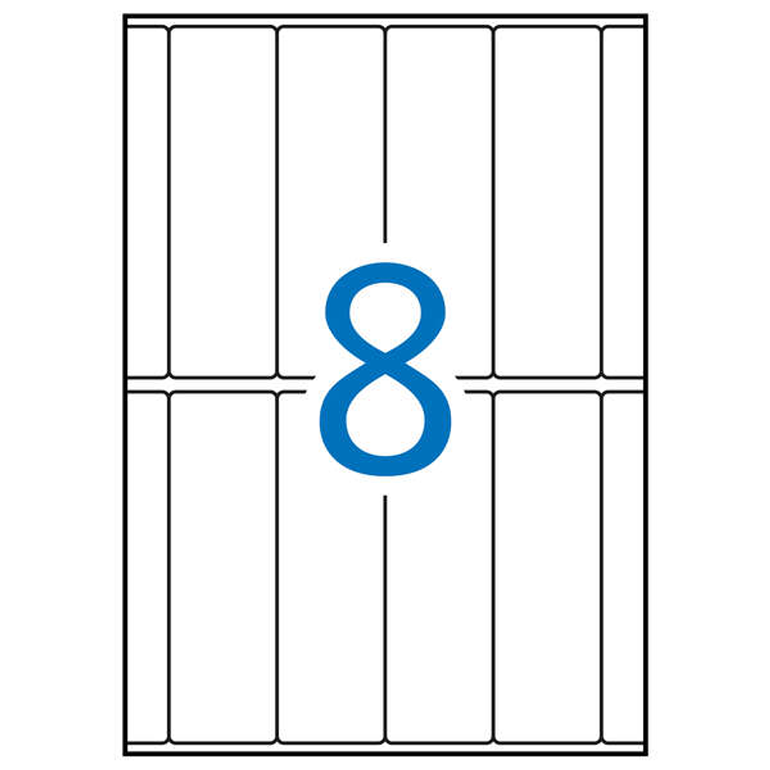 Apli Etiquetas A5 Blancas 31.0 x 100.0mm 15 Hojas 1